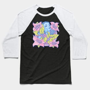 Exotic Pink Florals Baseball T-Shirt